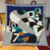 Bufanda de Seda Estilo Nuevo 90cm Cuadrada para Mujer, Hecha a Mano Taiwán Estampada Seda de Sarga de Alta Calidad, Pañuelo de Cabeza de Moda, Chal, Bufanda Estilo Francés