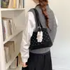 Dulce bolso de mano floral estilo coreano para mujer, nuevo y moderno bolso de hombro para el otoño 2026, bolso tote versátil para el hombro