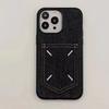 Adecuado para Iphone16 Denim Tarjetero Funda para Teléfono Móvil 15Pormax Tarjeta Bordada 12Pro Cubierta Protectora 13Pro