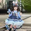 Vestido Princesa Meninas Lolita Inverno Lã Coelho Policial Roupas Cosplay Infantil 5 Meninas Pequenas Vestido Judy