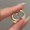 Pendientes Populares de Xiaohongshu con Circonita Cepillada Incrustada, Pendientes Exquisitos, de Alta Gama y Únicos, Envío Directo de Una Pieza
