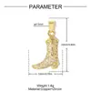 Europeu e Americano Mão de Fátima Olho DIY Cobre Zircônia Pingente de Colar Coroa Feminina Cavalo de Balanço Bota Acessórios de Joias