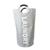 Bolsa de lavandería de tela Oxford cesta de almacenamiento para ropa sucia cubo de almacenamiento de ropa plegable para baño gran capacidad cesta para ropa sucia venta al por mayor