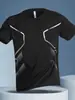 Camiseta Deportiva para Hombre de Secado Rápido Manga Corta 2026 Verano Nuevo Malla Fitness Running Top Casual Ropa de Moda para Hombre