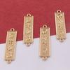 Colgante de oro real con retención de color de cobre puro, pendientes auspiciosos, colgante, pulsera, collar, accesorios que deben aprobar todos los exámenes.