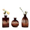 Lujo Ligero Trendy de Internet Transparente Vidrio Pequeño Jarrón Adornos Sala de Estar Arreglo Floral Estilo Ins Gama Alta Simple Tulipán Conservación de Agua