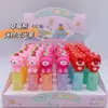 Nuevo Lindo Dibujo Animado Sanrio Silicona Mini 6 Colores Resaltador Alto Valor de Color Marcador de Color para Estudiante