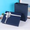 Caixa de Presente Lenço Azul Exquisita Simples Caixa de Embalagem Caixa de Presente de Aniversário Roupas Sapatos Embalados Caixa Vazia