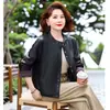 Ropa exterior de primavera y otoño 2026 para mujer transfronteriza: chaqueta nueva, moderna, casual, de cuello redondo, corte holgado, elegante y versátil para mujeres de mediana edad