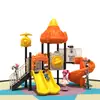 Tobogán Combinado Grande de Plástico para Exteriores Tobogán de Jardín de Infancia Combinación de Columpios Parque Comunidad Parque Infantil Exterior