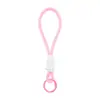 Lanyard de Color de Moda con Llavero de Peluche Trenzado Corto para Teléfono Hebilla Única Hebilla Sola Fabricante de Colgante de Llavero de Peluche En Stock Fuente