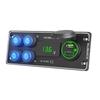 Cargador Rápido Super 66W QC para Coche Yate Interruptor de 4 Vías LED Voltaje 12V Cargador de Coche Modificado Panel PD