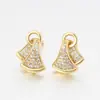 Pendientes Geométricos de Diseño de Nicho de Moda Xuping Aleación de Cobre Chapado en Oro de 14K Pendientes Minimalistas en Forma de Abanico Venta al por Mayor