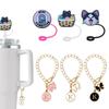 Serie Xiao Mao tapa de pajita stanley traje de cadena de 26 letras etsystanley accesorios para taza con cadena taza succión