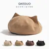 Gorro para Bebé Estilo Otoño e Invierno Lindo con Forma de Oreja Boina de Pana Súper Adorable Versátil Gorro de Artista para Niños