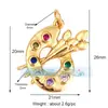 N28 Accesorios para Joyería DIY Collar con Microincrustaciones Hueso de la Fortuna Labios Rojos Ángel Flecha de Cupido Colgante Pequeño