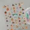 Adesivos Originais Ursinho Mirtilo para Nail Art 5D Embossados Tridimensionais Boneca Ursinho Sobremesa Adesivos DIY para Unhas Estilo Aa