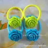 Sombreros de alta gama japoneses, coreanos, europeos y americanos Flor de Rosa de Resina Banda de Goma Cuerda para el Cabello Diadema Joyería para Niños Banda de Goma Accesorios para el Cabello