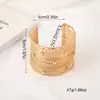 Comercio Exterior Moda Europea y Americana Transfronterizo Brillantes Boca Ancha Apilables Pulseras para Mujer Modernas Personalizadas Metálicas Statement Pulseras Venta al por Mayor