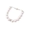 Pulseira de Pérolas e Zircônia em Forma de Flor, Pulseira de Pérolas Estilo Palácio Retrô Francês, Joias de Luxo Leve e de Alta Qualidade, Nicho