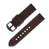 Correa de Reloj de Cuero Curtido Vegetal Personalizada de Fábrica, Accesorios de Reloj con Textura de Grano, Hebilla de Pasador de Acero Inoxidable, Correa de Reloj Apple con Pasadores de Liberación Rápida