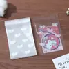 Estilo Ins Desenho Animado Fofo Impresso Plástico Saco com Zíper Embalagem de Cartão de Foto de Idol Saco Autoadesivo Saco Protetor para Polaroid