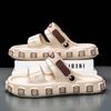 Chanclas Hechas a Medida de Fábrica para Hombre, Sandalias de Suela Gruesa, Modernas, Antideslizantes, Resistentes al Desgaste, Casuales, Para Exteriores, Deportes, Playa