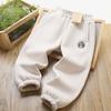 Calça de Neve Infantil com Forro de Fleece, Calça de Moletom Grossa para Crianças Maiores, Calça Casual de Inverno para Crianças Maiores, Calça Quente de Lã de Cordeiro