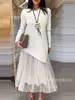 Amazon Transfronterizo 2025 Otoño Exportación Europea y Americana Nuevo Moda Femenina Casual Top de Punto Falda con Tirantes Traje