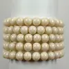 Pulsera morada ahumada joyería barata vidrio opaco transfronteriza popular comercio exterior exportación cuentas redondas de 8MM