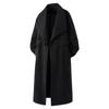 2025 Nuevo Otoño e Invierno Abrigo de Lana para Hombre Estilo Coreano Marca de Moda Trendy Solapa Largo Medio Chaqueta Cortavientos para Hombre