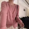 Cárdigan pequeño de punto de lana fina con botones de amor de estilo coreano para mujer, nuevo suéter holgado suave y encerado para otoño
