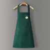 Delantal Impermeable y a Prueba de Aceite Nuevo y de Moda para Mujeres, Uso en Cocina, Cocina Casera, Mangas de Dios de la Cocina, Cinturón de Trabajo para Hombres, Trabajo Estampado
