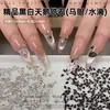 Paquete de Materiales de Cisne Blanco y Negro con Circonita, Pedrería Plana de Espalda Plana, Espiga de Trigo, Marquise, Lágrima, Pedrería para Uñas, Decoraciones Populares para Uñas