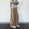 Pantalones Casuales de Lino Puro para Hombre, Nuevos de Verano 2025, Sueltos Rectos de Pierna Ancha con un Toque de Lujo, en Stock