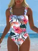 Traje de Banho Feminino Peça Única Europeu e Americano Cintura Marcada Emagrecedor Oculta Barriga Recorte Sexy Resort de Águas Termais Justo