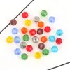 Cuentas de Cristal para Vitral de 4 mm, Cuentas Sueltas, Accesorios para Pulseras Hechas a Mano DIY, Paquete de Materiales, Fabricante, Venta al por Mayor