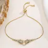 Aogu Popular Transfronterizo Nicho de Alta Gama Chapado en Cobre Oro de 18 Quilates Circonita Pulsera con Forma de Serpiente Moda Femenina Lujo Accesible Joyería de Mano Retro