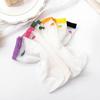 Calcetines para Niños Primavera y Verano Calcetines Finos de Seda Lindo Fruta Color Sólido Media Caña Princesa Coreana Pila Pro Calcetines