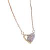 Colar com Ponto de Sal Marinho Romântico Estilo Francês Feminino Colagem Gota Versátil Corrente de Clavícula Estilo Elegante Leve de Luxo Praia Design Simples