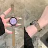 Design de Flor de Íris Adequado para Pulseira de Relógio Huawei Gt7/5, Watch 6, Padrão Lichia 3Pro, Pulseira de Pulso Feminina de Alto Padrão Estilo Chanel