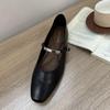 Zapatos Planos Plateados para Mujer 2026 Nuevo Verano Estilo Francés Exquisitos Suaves Boca Baja Zapatos Mary Jane