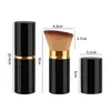 Popular brocha de maquillaje retráctil portátil, brocha para colorete Cangzhou, brocha para polvos, brocha para polvos sueltos, herramienta de maquillaje multifuncional en stock