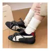 Zapatillas de entrenamiento alemanas retro de bloques de color, suela suave súper cómoda, planas casuales para mujer, zapatillas tipo Forrest Gump que hacen que los pies parezcan más pequeños, zapatillas deportivas versátiles para patineta