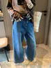 Moque Nueva Colección Otoño: Pantalones de Mezclilla Tencel de Pierna Ancha, Acortados, Estilizadores y de Cintura Alta, Únicos y con Estilo MQ1828