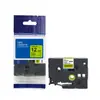 Para Máquina de Etiquetas Original Brother Papel de Impressão 12mm Papel de Etiqueta 36mm Letra Preta 24PT-E100 Papel de Etiqueta D210E115B