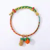 Zongzi Pequeno Tecido à Mão com Fio de Cinco Cores, Novos Acessórios DIY Estilo Étnico Chinês, Pulseiras Festivas Infantis Estilo Casal