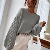 Primavera elegante para o trabalho zíper Senhora cor sólida algodão pulôver AliExpress vermelho malha gola redonda suéter feminino Amazon