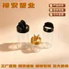 Pote de tempero de plástico PET transparente com tampa de borboleta de fábrica, pote dispensador de especiarias para cozinha, pote selado de plástico de grau alimentício