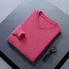 Outono Inverno Novo Suéter Casual Masculino Gola Redonda Solto Tamanho Plus Cor Sólida Manga Longa Tricô Camada Interna